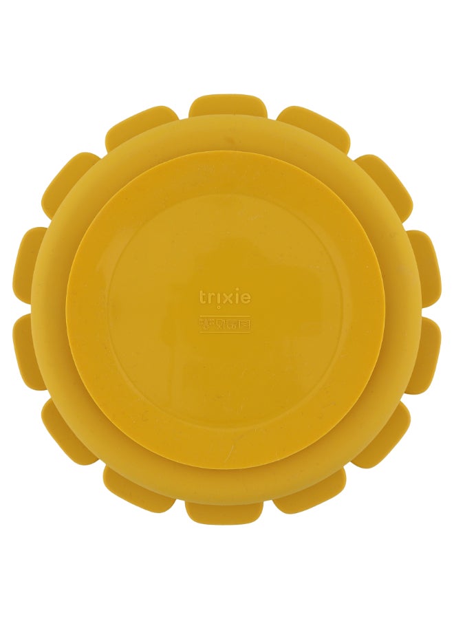 Trixie Silicone Divided Plate With Suction - Mr. Lion - Image 2