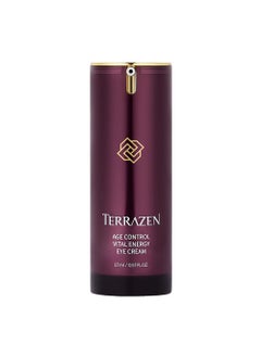 Terrazen Age Control Vital Energy Eye Cream 0.57 fl. Oz. (17ml), Plant Stem Cell + Real Protein + Hyaluronic Acid + Vitamin infused eye cream, Wrinkle Care Eye cream, K-Beauty 