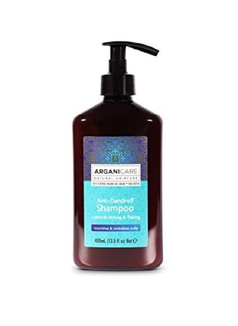 Antidandruff Shampoo With Certified Argan Oil And Shea Butter To Control Itching And Flaking 400Ml