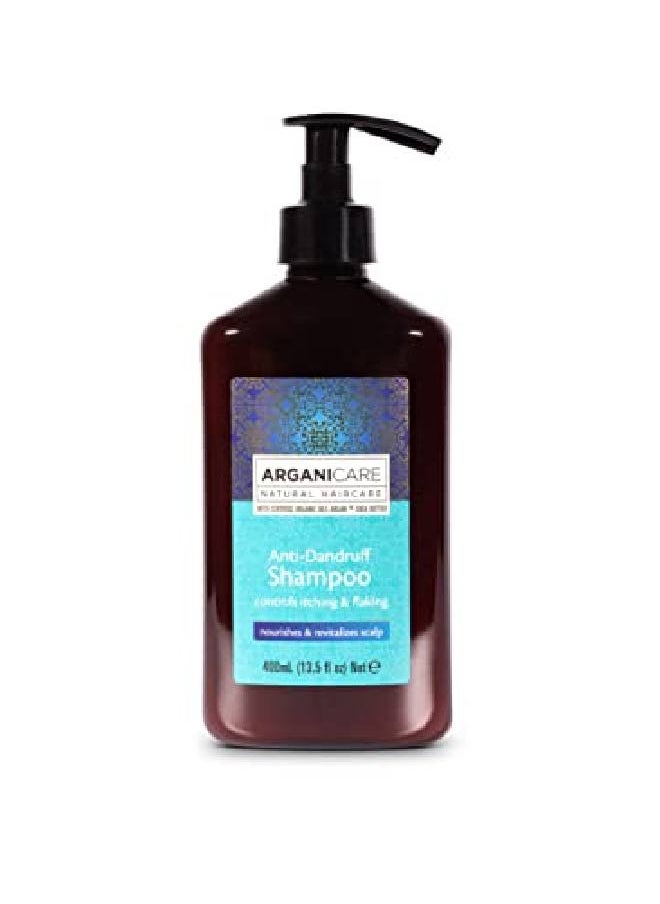 Antidandruff Shampoo With Certified Argan Oil And Shea Butter To Control Itching And Flaking 400Ml