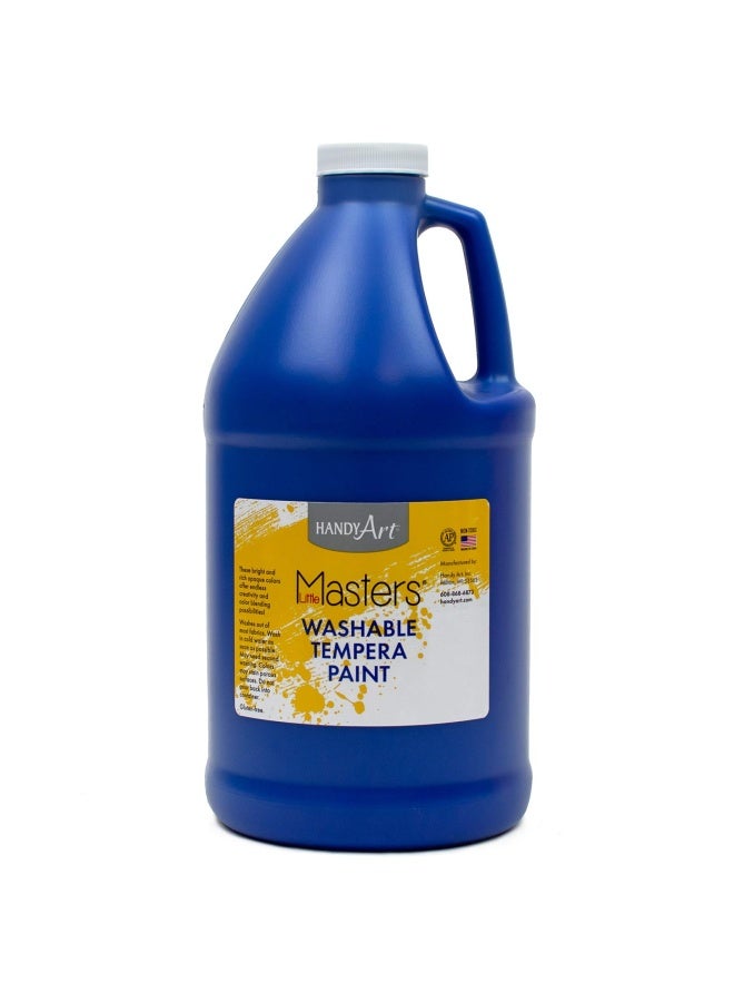 Handy Art Little Masters Washable Tempera Paint 64 Fl Oz Pack Of 1  Blue - Image 1