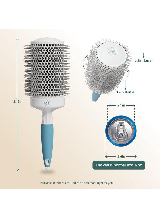 Osensia Round Brush for Blow Drying - Extra Large Ceramic Ion Thermal Barrel Brush Precise Styling and Maximum Volume - Lightweight Round Hair Brush for Smooth Manageable Hair (Bristle 3.4 in, Barrel 2.5 in) - Image 2