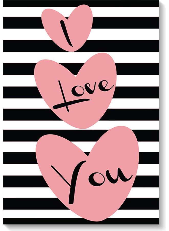 RYN Love Wall Art Multicolour 40x60cm - Image 1