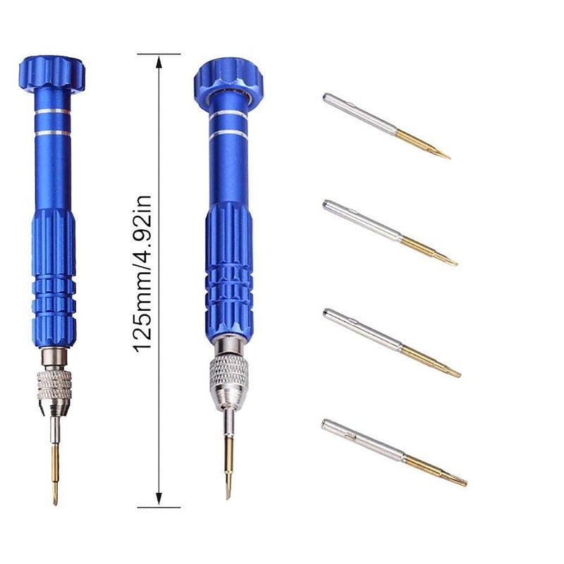 DIY Crafts DIY Crafts CTDIYHI32168 2 Pcs 5in1 Eyeglass Repair Kit Small Precision Jewelers Screwdriver Set PS4 Screw Driver Pocket Screwdriver  - Image 1