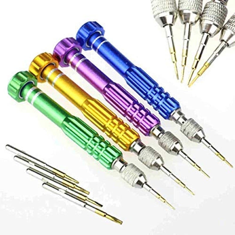 DIY Crafts DIY Crafts CTDIYHI32168 2 Pcs 5in1 Eyeglass Repair Kit Small Precision Jewelers Screwdriver Set PS4 Screw Driver Pocket Screwdriver  - Image 5