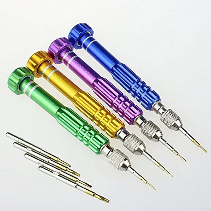DIY Crafts DIY Crafts CTDIYHI32168 2 Pcs 5in1 Eyeglass Repair Kit Small Precision Jewelers Screwdriver Set PS4 Screw Driver Pocket Screwdriver  - Image 3