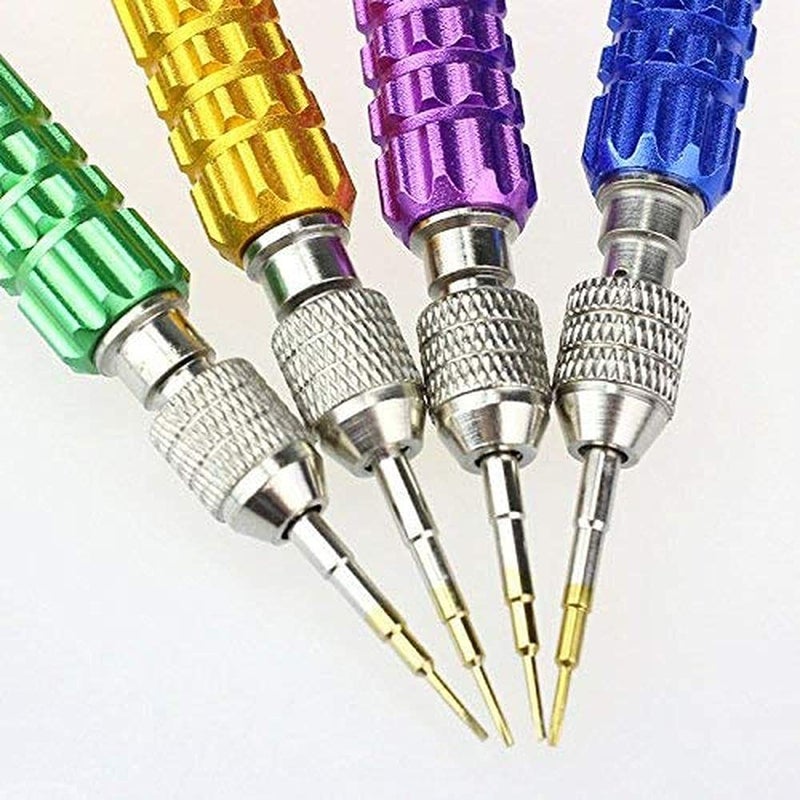 DIY Crafts DIY Crafts CTDIYHI32168 2 Pcs 5in1 Eyeglass Repair Kit Small Precision Jewelers Screwdriver Set PS4 Screw Driver Pocket Screwdriver  - Image 4