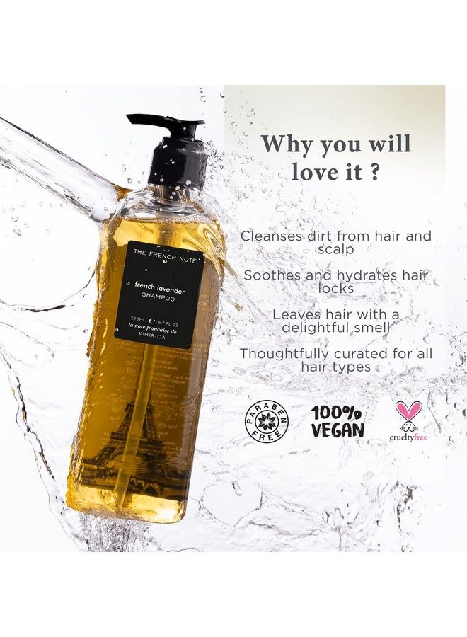 KIMIRICA The French Note French Lavender Shampoo Made With Naturally Derived Extracts For For Shiny And Smooth Hair 100% Vegan Paraben And Sls Free 290Ml - Image 3