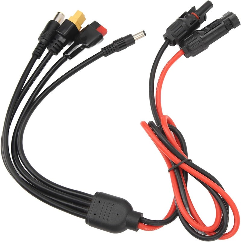 klarako Solar to Adapter Cable, 36V DC Oxidation Resistant Solar Connector to Extension Cable Flame Retardant for Emergency Response - Image 4