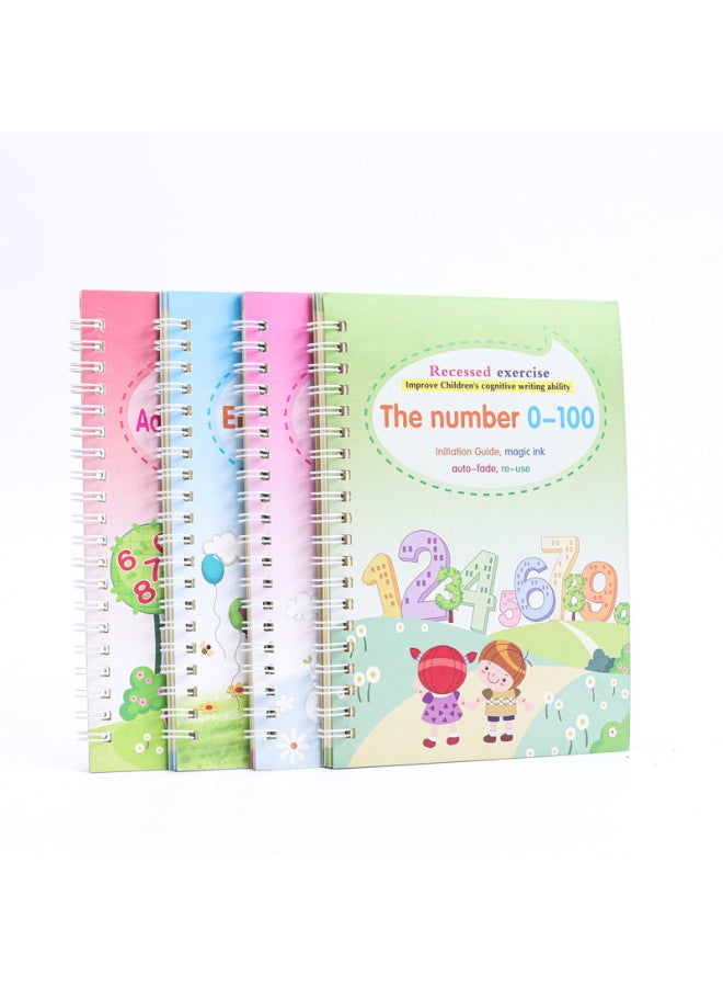 Xujia All English Children's Groove Copybook Sales Student English Pre-school Hard Pen Magic Practice Copyboard - Image 1