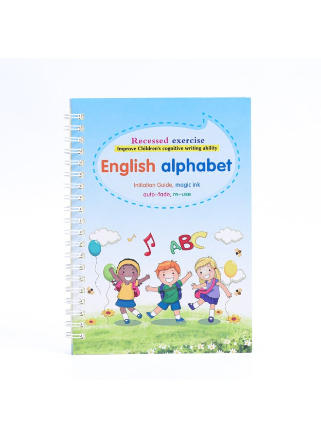 Xujia All English Children's Groove Copybook Sales Student English Pre-school Hard Pen Magic Practice Copyboard - Image 3