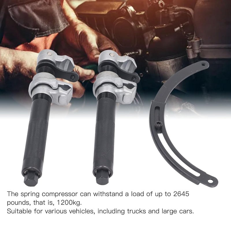 klarako Spring Compressor Tool, Heavy Duty Strut Coil Spring Compressor Auto Suspension Compression Installer Adjustable Bracket Kit with Storage Case for Automotive ATV Car Truck - Image 2