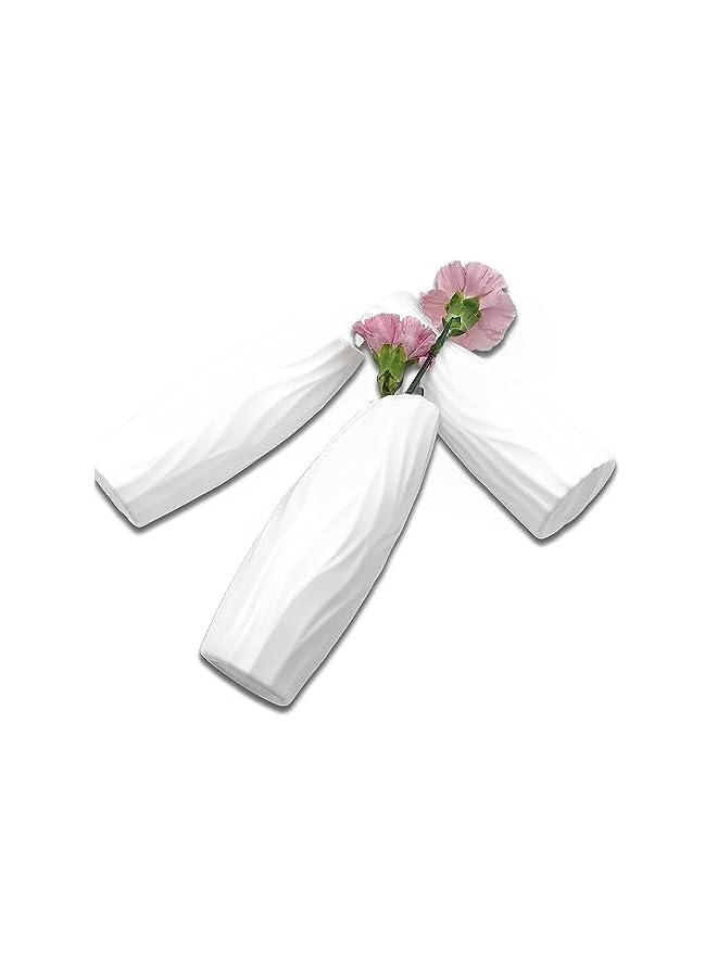 The Bros Composite Plastic Flower Vase, 10 Pack Small Tall White Floral Vase, Unbreakable Floral Vase Home Decor Centerpieces, Plastic Floral Bud Vase for Wedding Dinner Table Party Living Room Decor - Image 4