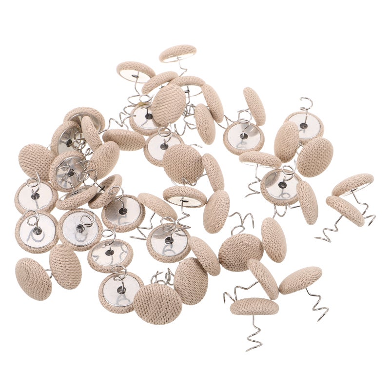 50Pcs Furniture Nails Twist Pins Upholstery Fasteners Beige Stable Bedskirt Hold for Furniture - Image 5