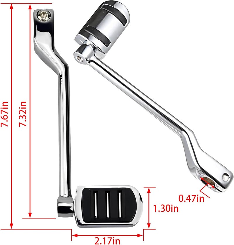 VPZMT Heel Toe Shift Pegs for Harley Davidson - Front and Rear Levers - Image 3
