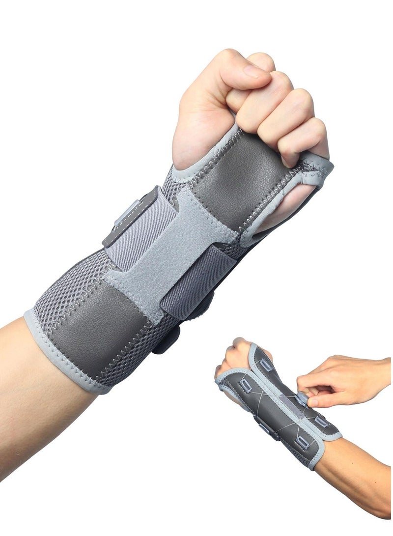 SYOSI Night Wrist Sleep Support Brace, Wrist Brace for Carpal Tunnel with Metal Splint Stabilizer, Fits Both Himands, Adjustable, for Men and Women Relieve Tendinitis, Arthritis, Pain Relief (1Pcs) - Image 1