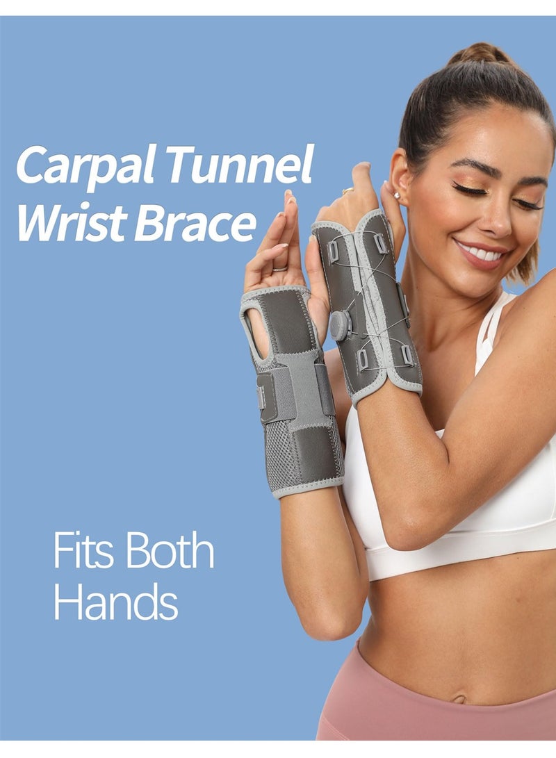 SYOSI Night Wrist Sleep Support Brace, Wrist Brace for Carpal Tunnel with Metal Splint Stabilizer, Fits Both Himands, Adjustable, for Men and Women Relieve Tendinitis, Arthritis, Pain Relief (1Pcs) - Image 2