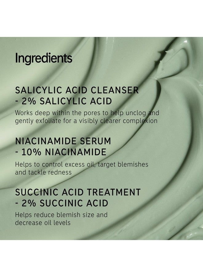 The INKEY List The INKEY List Acne Treatment Set - Salicylic Acid Cleanser, Niacinamide Serum & Succinic Acid Spot Treatment - Clears Acne, Breakouts & Blemishes - Skincare for Oily, Acne-Prone Skin - Image 5