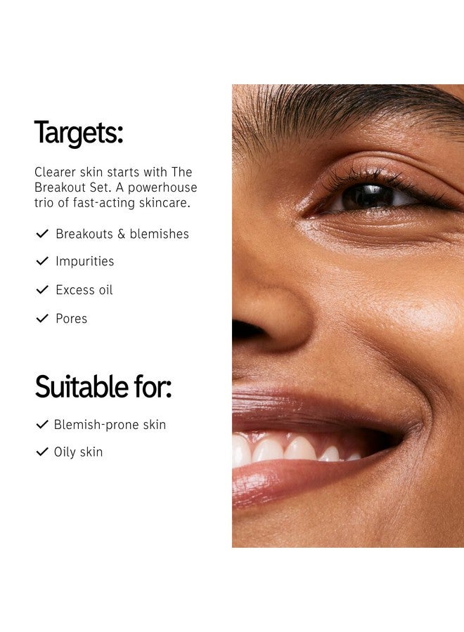 The INKEY List The INKEY List Acne Treatment Set - Salicylic Acid Cleanser, Niacinamide Serum & Succinic Acid Spot Treatment - Clears Acne, Breakouts & Blemishes - Skincare for Oily, Acne-Prone Skin - Image 3