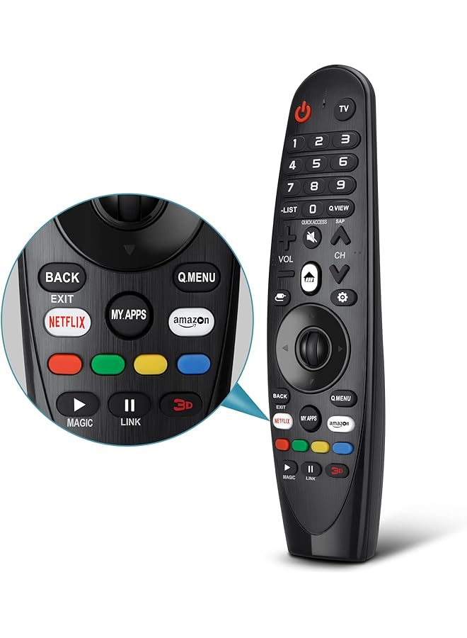 TIGER Universal Remote Control for LG Smart TV Magic Remote Replacement, with Buttons for Netflix Prime Videoã€ NO Voice and Pointer Functionã€‘ - Image 1