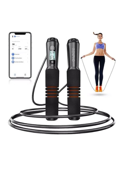 Smart Jump Rope, Fitness Speed Skipping Rope With App Data Analysis, Adjustable Counting Digital Workout Jump Ropes For Gym Crossfit, Jumping Rope Counter For Exercise For Men Women Kids Girls