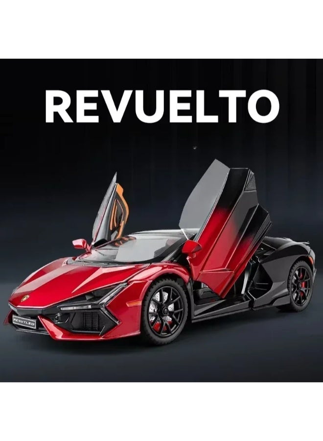 TOY GARDEN 1:24 Scale Simulation of Lamborghini Revuelto Diecast Toy Model with Sound & Light – Premium Alloy Car Gift for Kids & Collectors  - Image 4