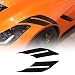 Qiosreui Fender Hash Mark Double Bar Vinyl Graphic Decal for Chevrolet Corvette C7 2014 2015 2016 2017 2018 2019 Accessories Front Fenders Racing Stripes Vinyl Graphic Decals Sticker PVC Black - Image 2