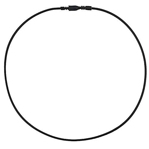 DragonWeave Jewelry Black Rubber 2mm Tube Cord Necklace with Easy Locking Clasp - 18 inches - Image 1