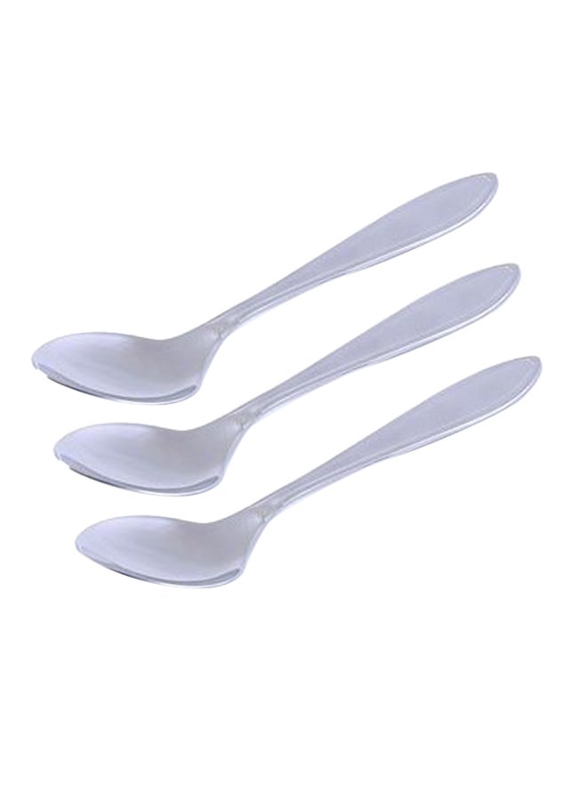 Royalford 3-Piece Table Spoon Set Silver - Image 1