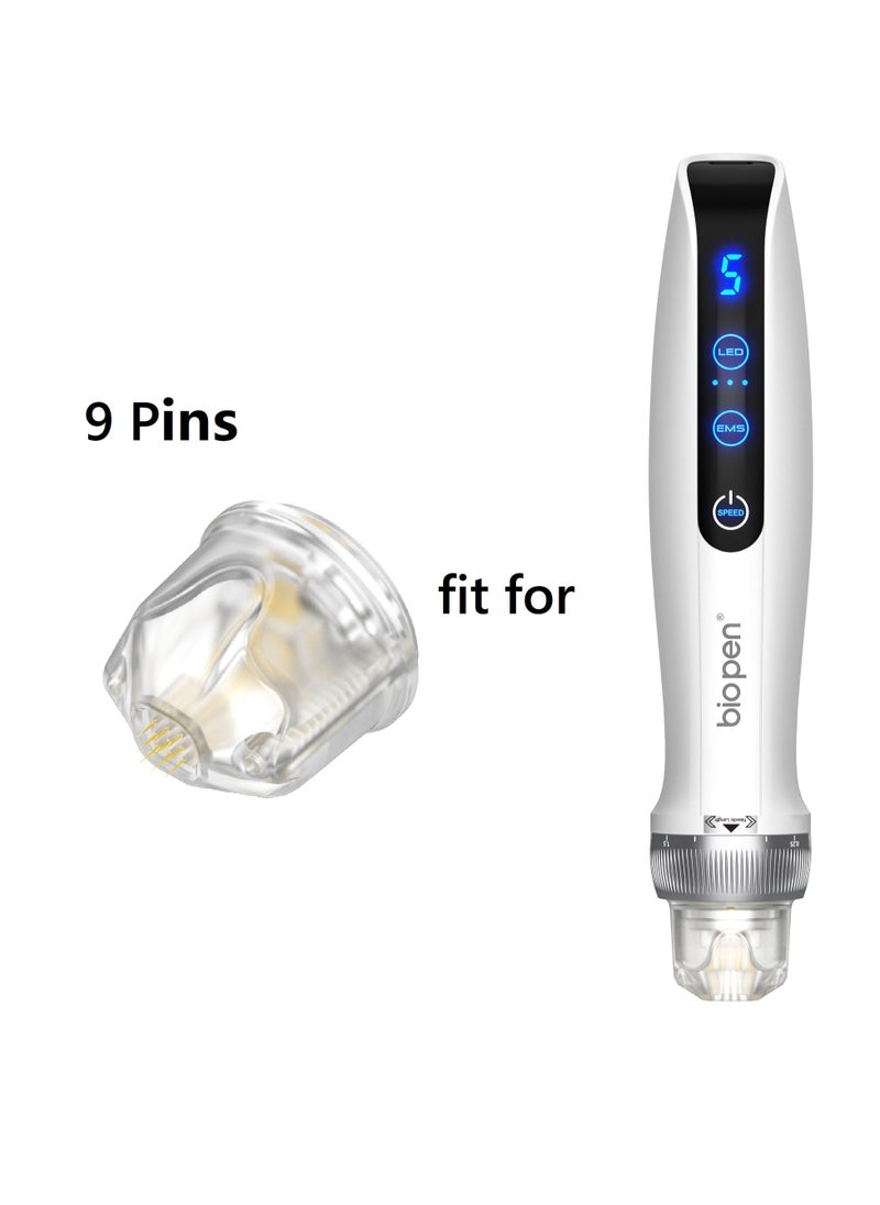 hydra - 2-Pieces 9Pin Replacement Cartridges Needle for Dr.pen Bio.pen Q2 - Image 1