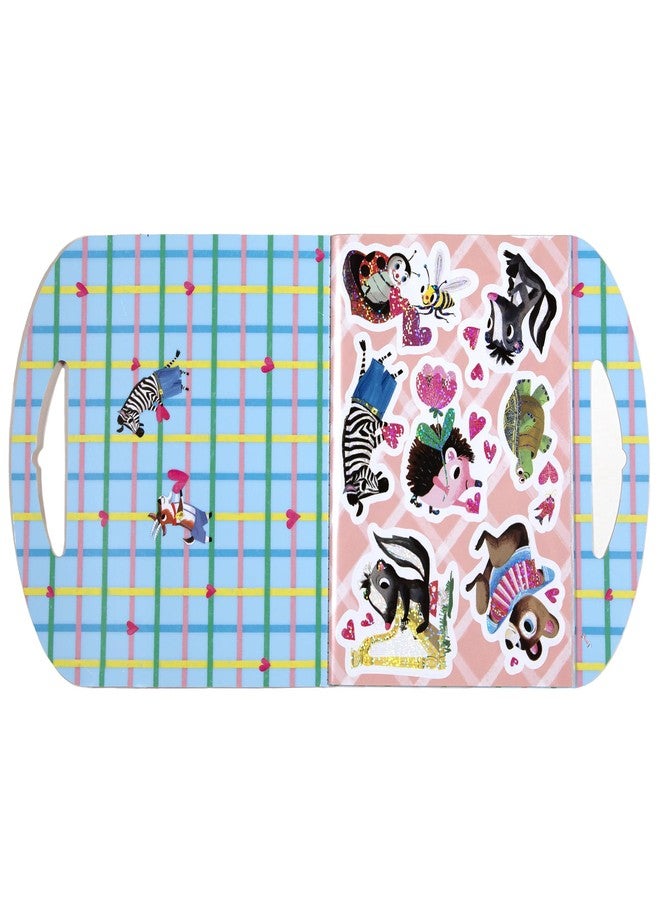 إيبو: ملصقات الحب - عيد الحب - أكثر من 170 ملصقًا بتصميمات حيوانات وطبيعة وقلوب، رقائق معدنية لامعة بألوان قوس قزح، 3 أحجام متنوعة، كتاب ملصقات من 12 صفحة، للأطفال من عمر 3 سنوات فما فوق - Image 3