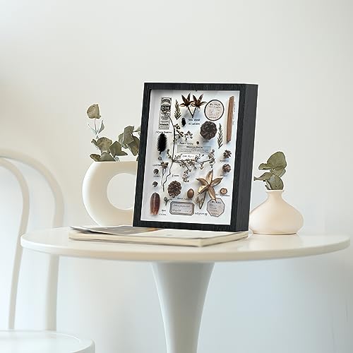 SMZCTYI Shadow Box Frame 8x10 - 3 Pack Wood Deep Shadowbox with Glass Shadow Boxes Display Cases Suitable for Photos, Dried Flowers, Handicrafts Picture Frames for Wall (Black) - Image 5