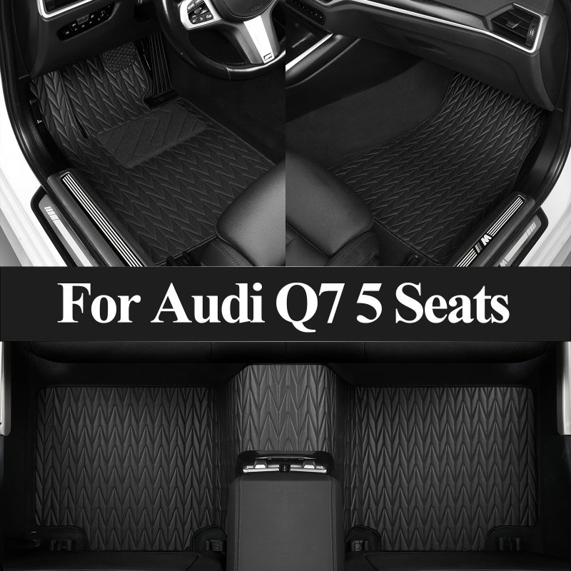 All Weather Floor Mats For 2006-2015 Audi Q7 SQ7 1st 2nd Row Full Set - Image 3