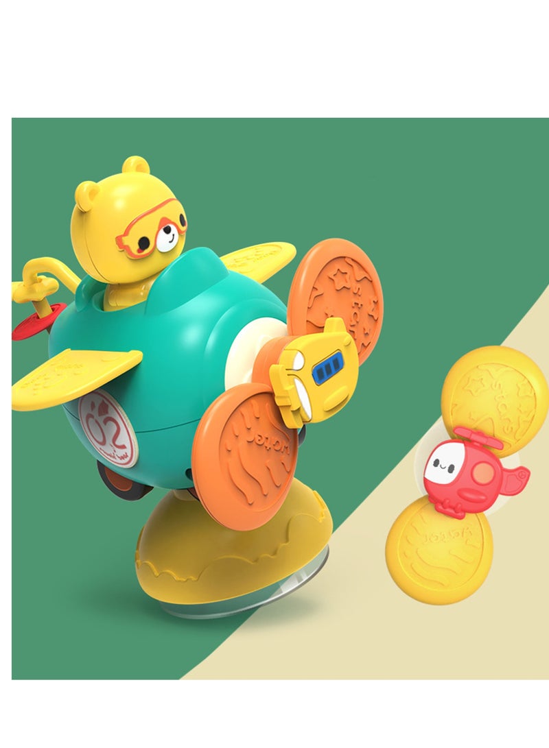 Excefore Baby Toys with Suction Cups for Infants Baby Montessori Sensory Toys Learning Car Spinner for High Chair Suction Cup Spinner Travel Toys Toddler Activities Toys Gifts - Image 3