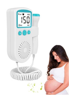 WHO Portable Ultrasound Doppler Fetal Heart Rate Monitor with Lcd Screen USB Charging Hear Fetal Heart Sound High Performance Baby Heartbeat Monitor Easy to Use for New Moms  - Image 1