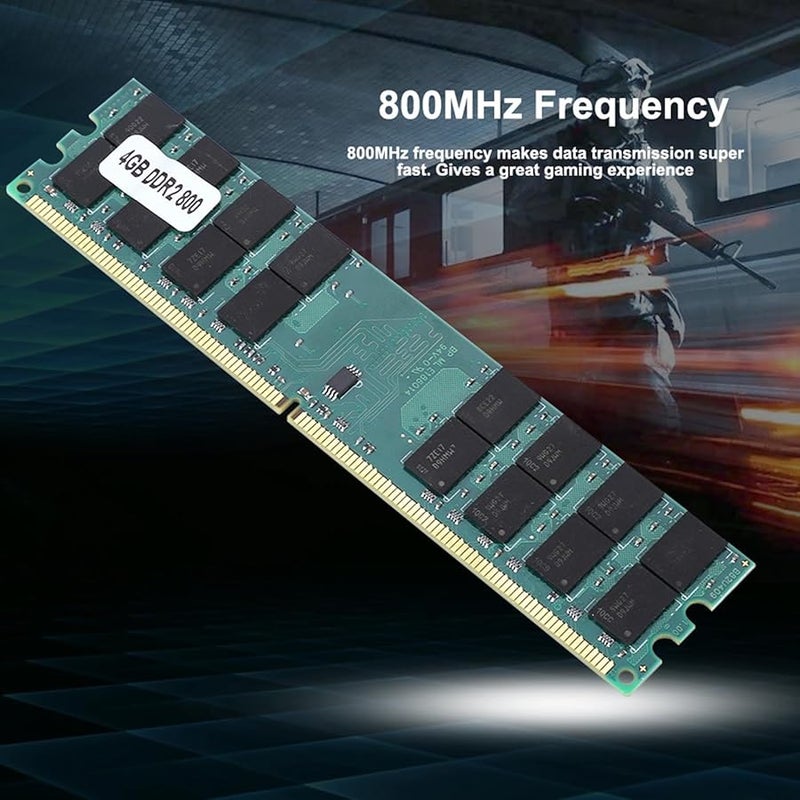 4GB DDR2 800MHz PC2 6400 240 Pin Desktop RAM Memory Module for Gaming and Data Processing - Image 3