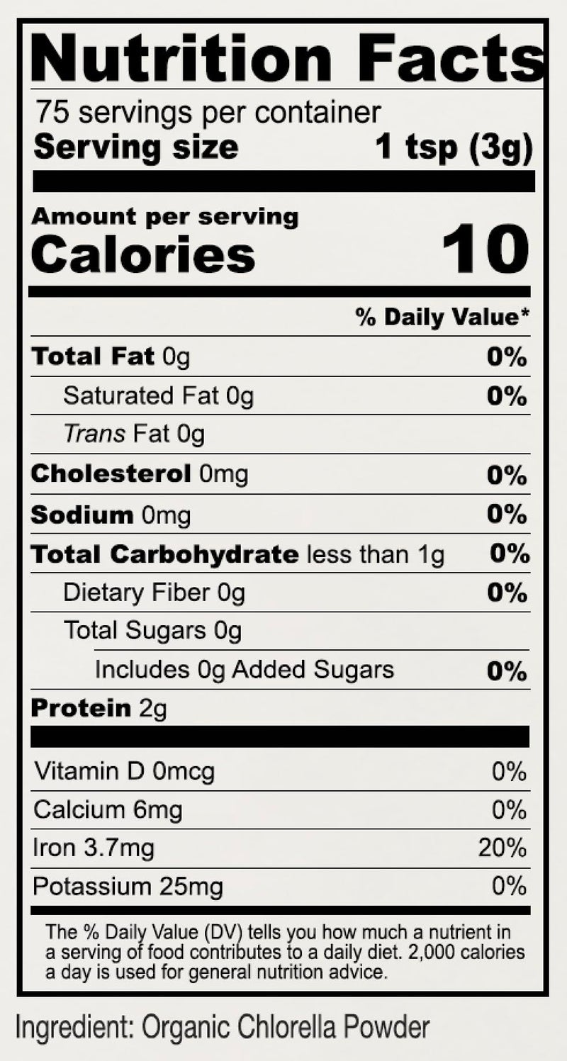 Anthony's Organic Chlorella Powder, 8 oz, Non GMO, Gluten Free, Broken Cell Wall - Image 3