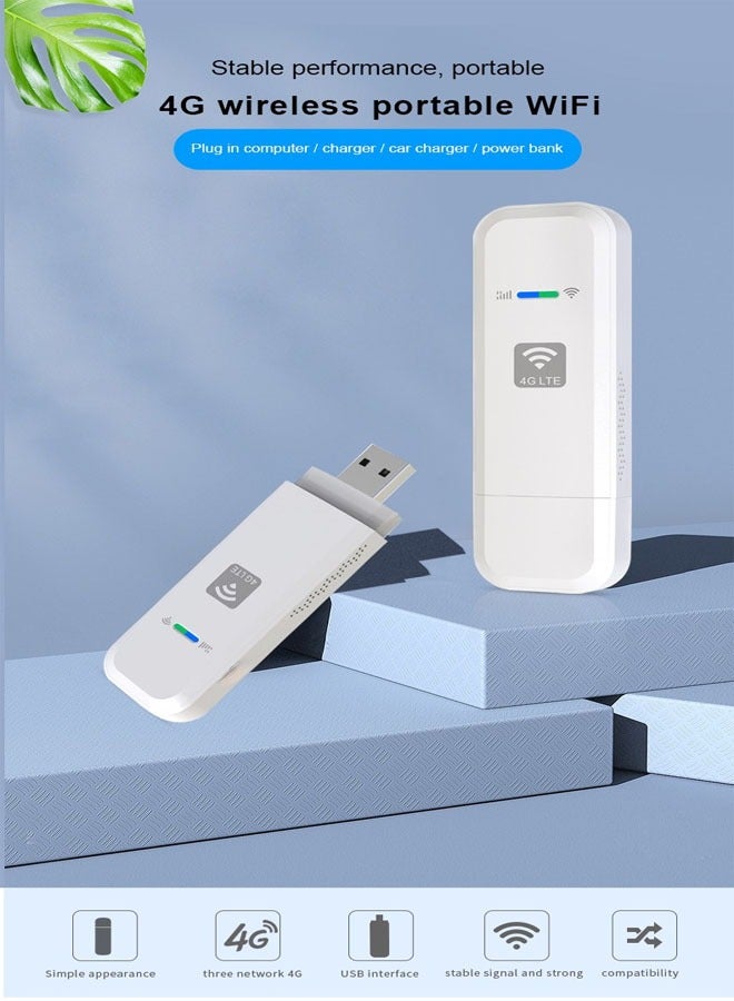 general Portable WiFi sharer, high-speed 4G mobile WiFi hotspot router, portable WiFi adapter suitable for mobile phones, laptops, desktop tablets - Image 3