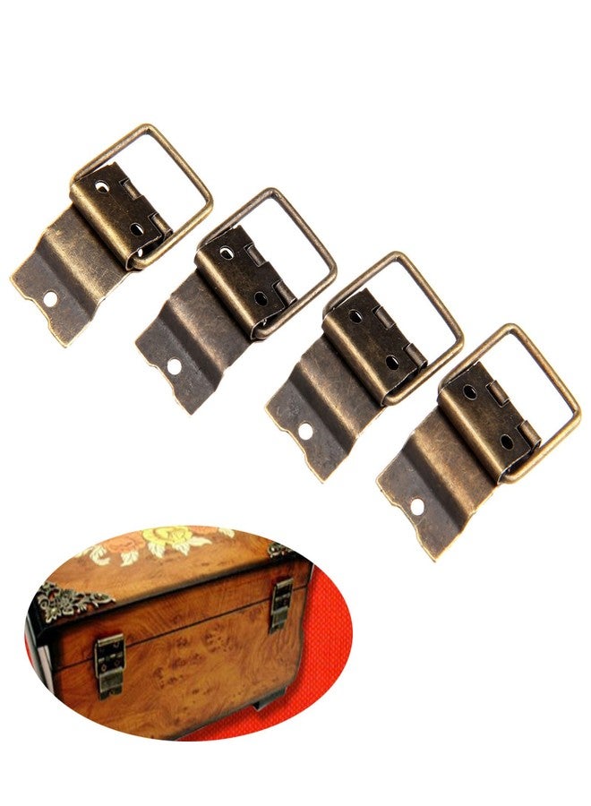 Dophee 4Pcs 38x21mm Antique Jewelry Box Door Spring Hinges Gift Wood Chest Hardware Hinge - Image 2