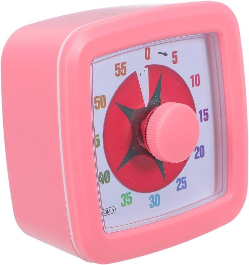 Visual Countdown Timer and Teachers, Small Pink 60-Minute Schedule Timer with Display, Classroom and Office Time Management Tool - Image 1