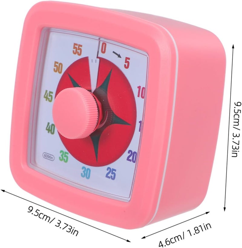 Visual Countdown Timer and Teachers, Small Pink 60-Minute Schedule Timer with Display, Classroom and Office Time Management Tool - Image 2