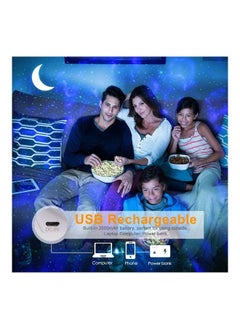 Generic Aloveco Star Projector 3-In-1 LED Night Light Projector Blue  - Image 2
