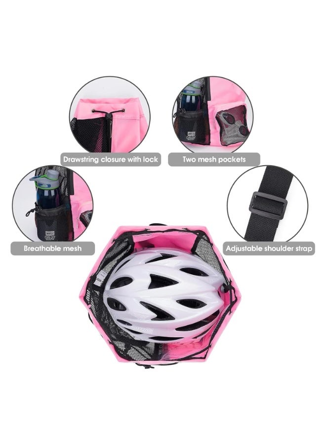 SFENG Mesh Drawstring Backpack Swim Beach Bag, Multi‑Pocket Sports Sackpack for Swimming Gym Beach Workout - Image 5