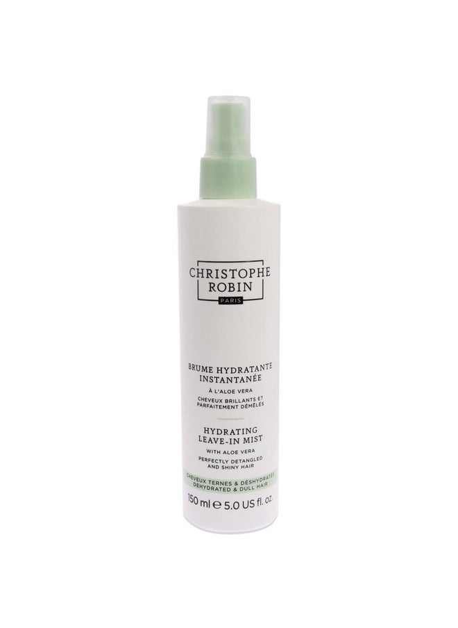 Christophe Robin Hydrating Leave-In Mist With Aloe Vera for Scalp and Hair - Detangles and Conditions 5 fl. oz