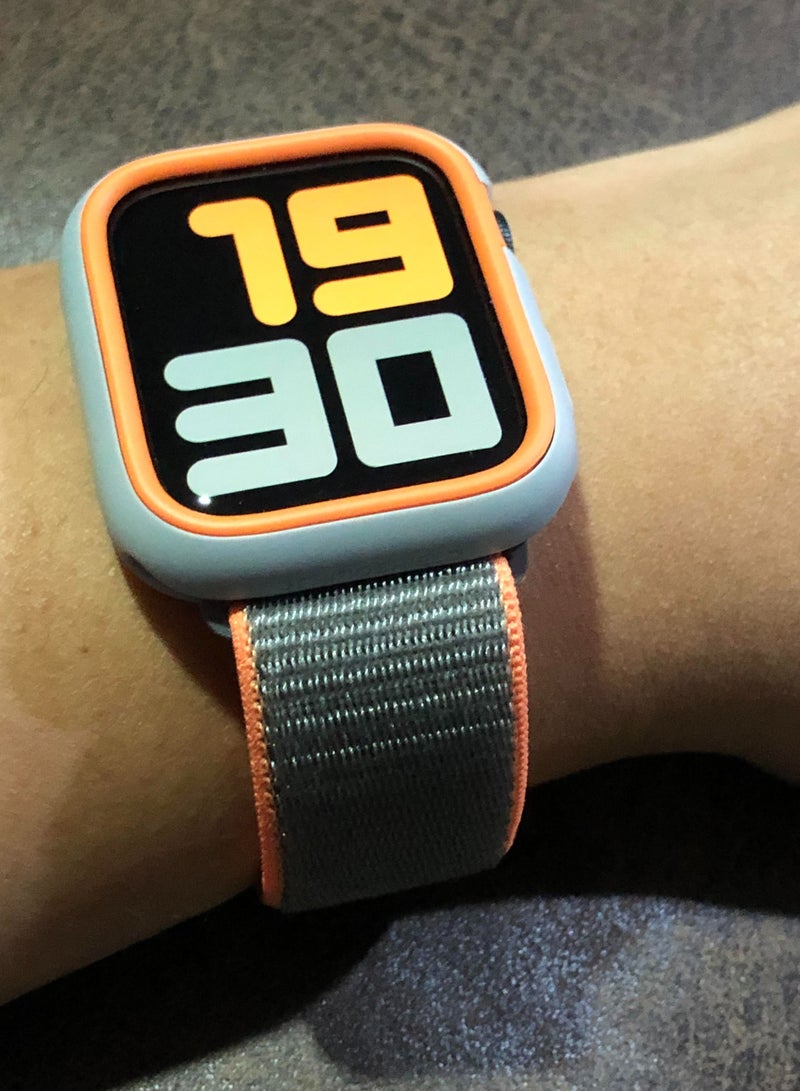 CATANES Apple Watch 42mm 44mm 45mm Nylon Sport Loop Band Compatible with iWatch Series 7/SE/6/5/4/3/2/1 Vitamin C - Image 4