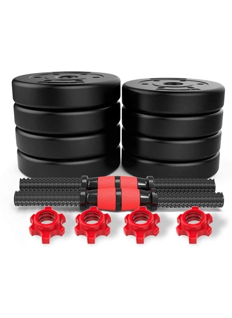 ULTIMAX Adjustable 7 in 1 Dumbbell Set, Free Weights Dumbbells Set with Connecting Rod Used as Barbell, Kettlebell and Push-ups, Weightlifting-10KG  - Image 4