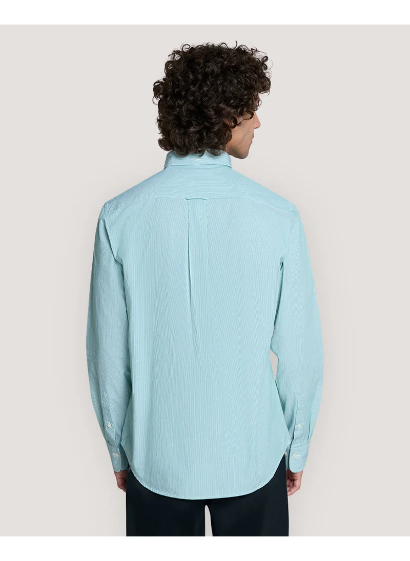 GANT Gant Regular Fit Striped Dobby Dot Shirt