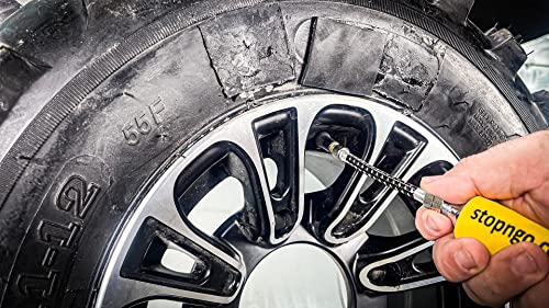Stop & Go 8065 12 Piece Tubeless Tire Repair Kit with Rope Plugs and CO2 Inflation for Punctures and Flats on ATV, Golf Cart, Mower, & Utility Vehicle (5 Plugs) - Image 3
