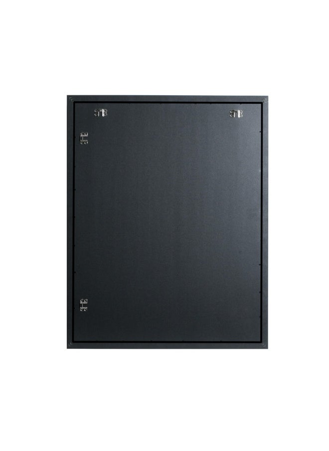 Frame Amo Frame Amo 22x28 Black Solid Wood Picture Frame with 175x235 White Mat Opening for 18x24 Image 1 Inch Border Acrylic Face  - Image 3