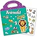 RUSON Reusable Sticker Book for Kids Animal Stickers Educational Learning Toys Travel Stickers Activity Books for Toddler Girls Boys Age 3 Birthday Gifts - Image 2